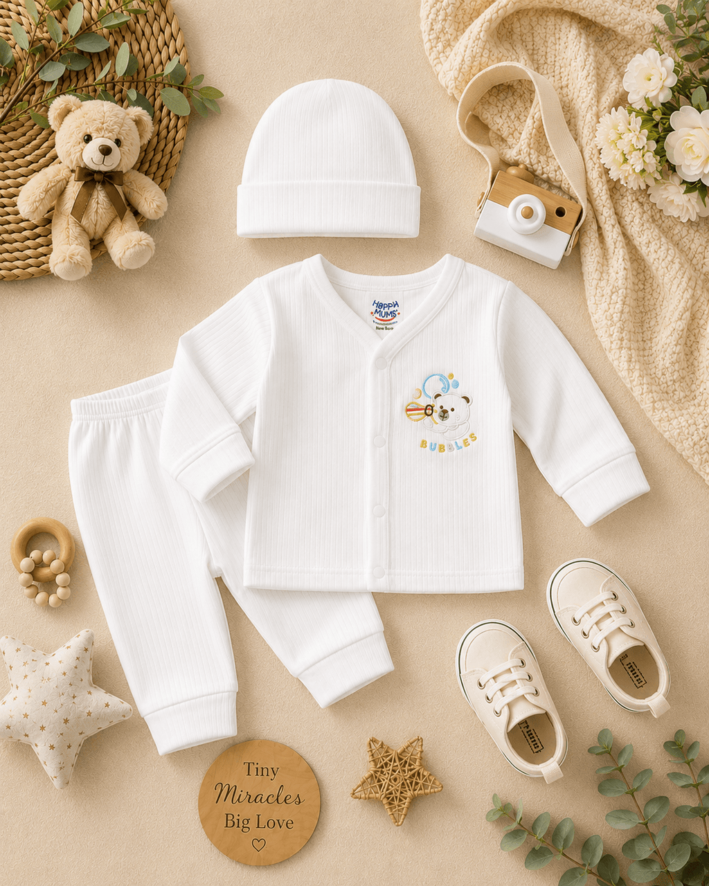 Snowy Bear Baby outfit - Kiddiesco