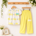 Sunny Heart Girls Lounge Set - Kiddiesco