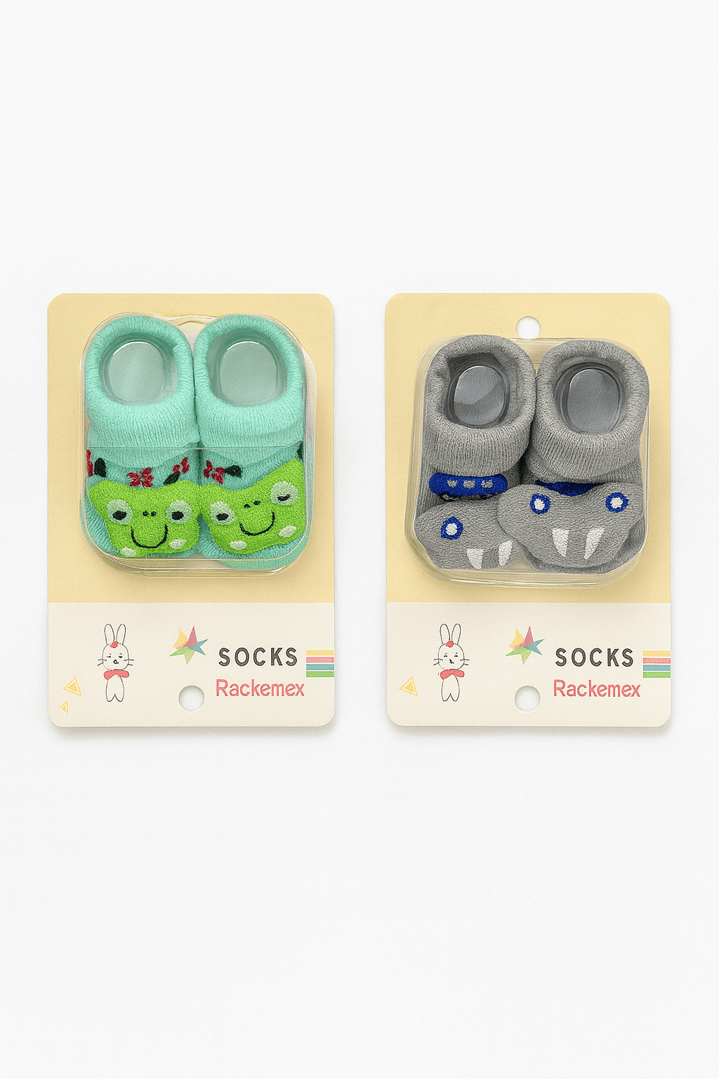 Tiny Treads Delight Baby Anti-Slip Socks Pack of 2 KDS 016 - Kiddiesco Main image