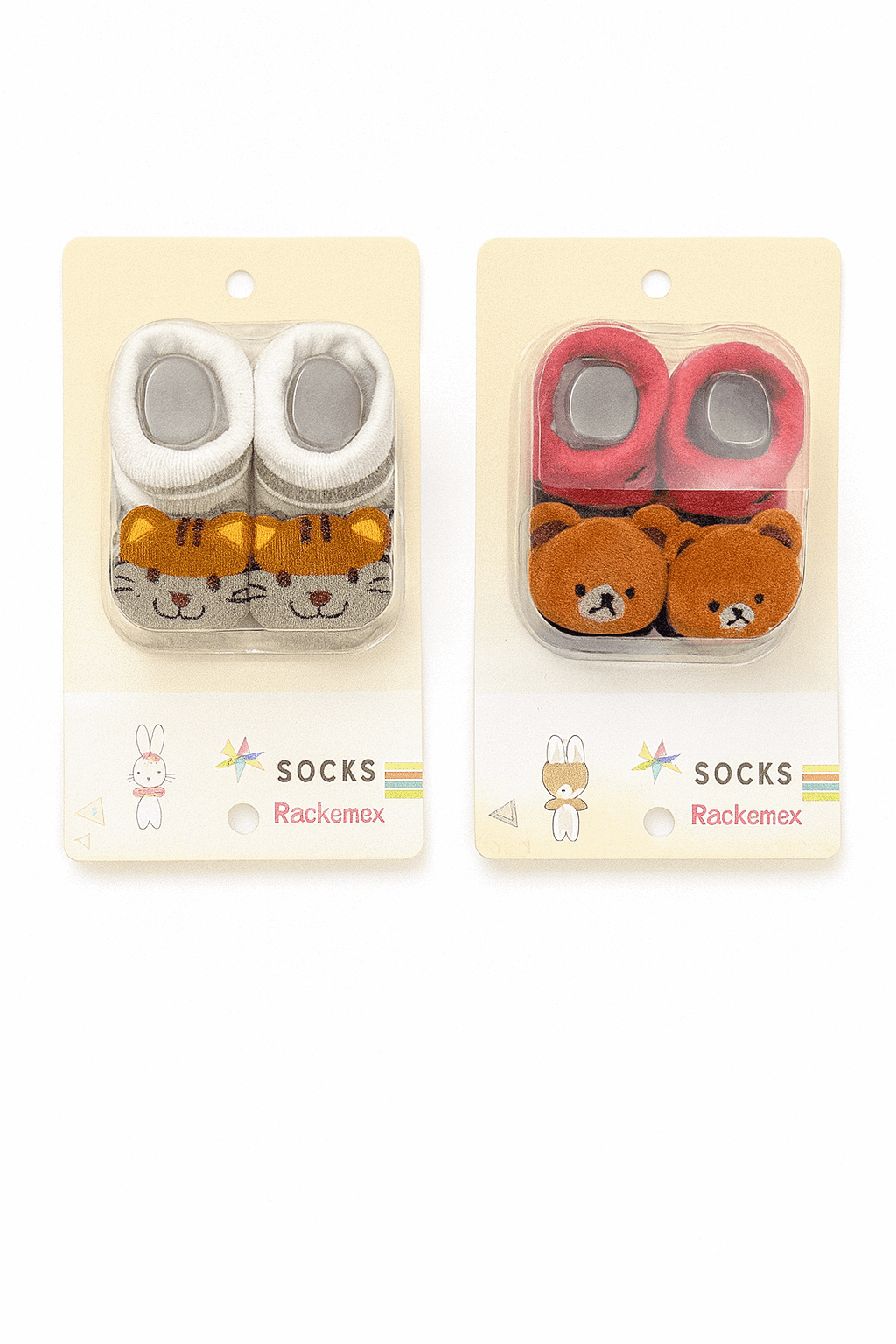Tiny Treads Delight Baby Anti-Slip Socks Pack of 2 KDS 020 - Kiddiesco Main image