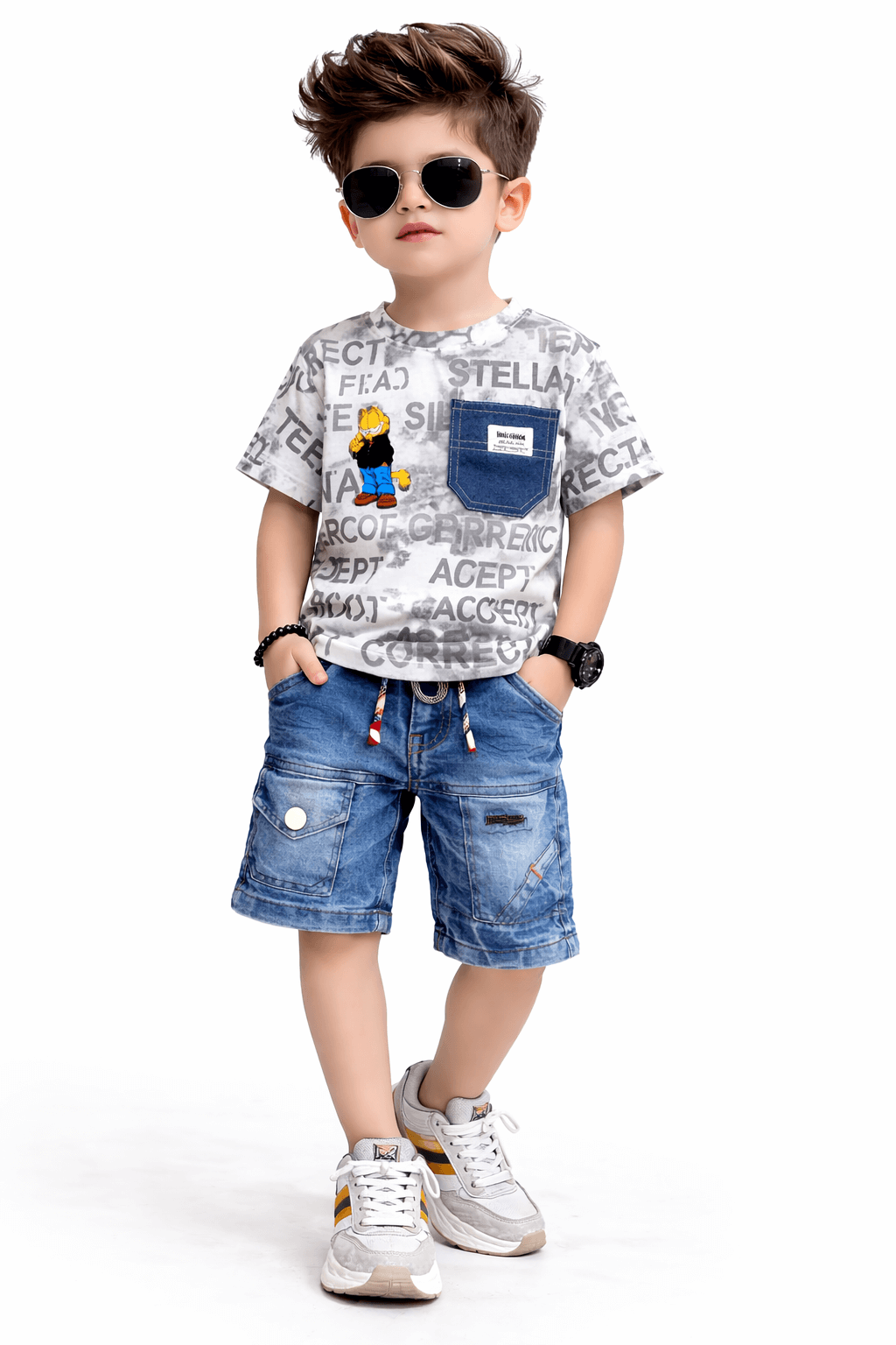 Trendy Boys Summer Outfit Set - Kiddiesco