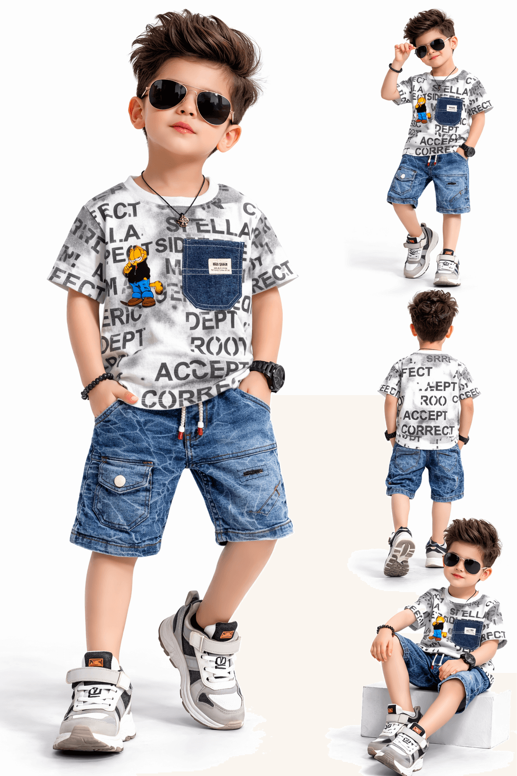 Trendy Boys Summer Outfit Set - Kiddiesco