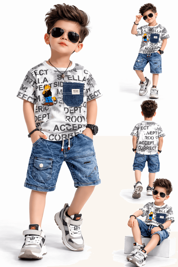 Trendy Boys Summer Outfit Set - Kiddiesco