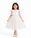 White Pearl Princess Frock - Kiddiesco