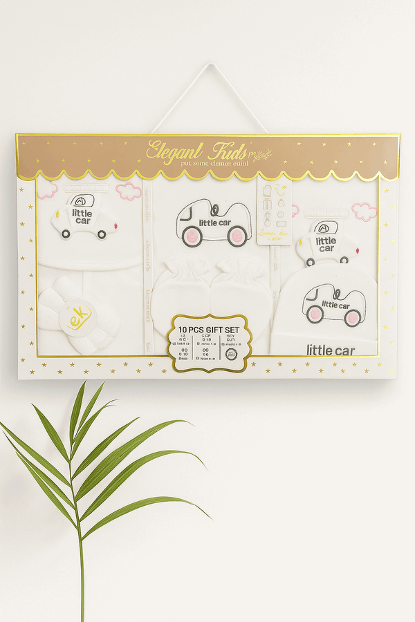 Winter Born Baby Cloth Journey Pink Gift Set 10 Pcs - Kiddiesco