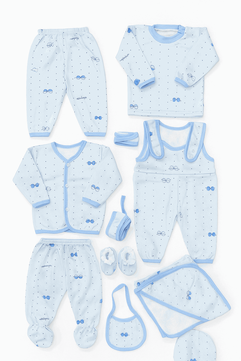 Winter Born Baby Velvet Flees Cloth Gift Set 11 Pcs KDC 035 - Kiddiesco