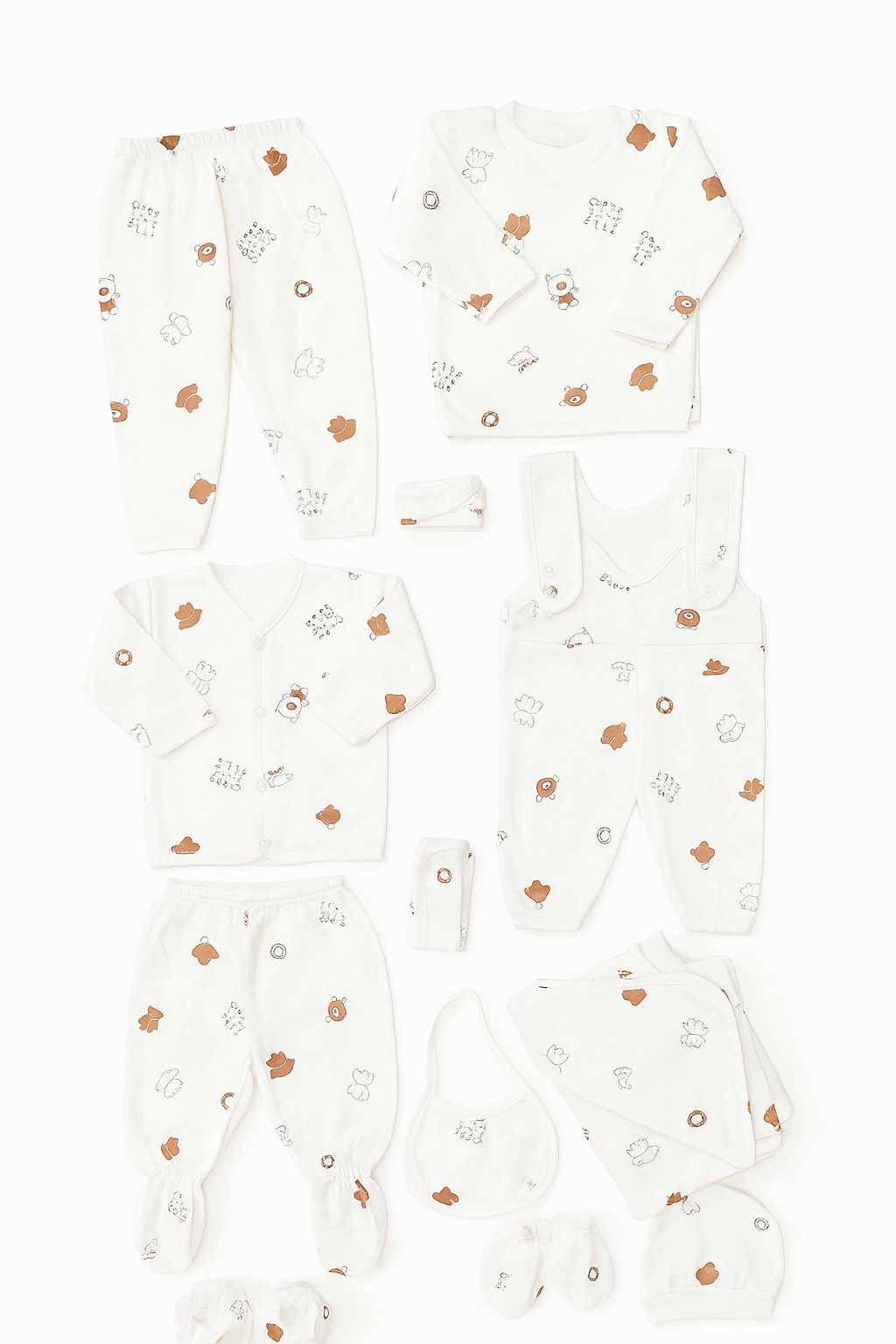 Winter Born Baby Velvet Flees Cloth Gift Set 11 Pcs KDC 037 - Kiddiesco