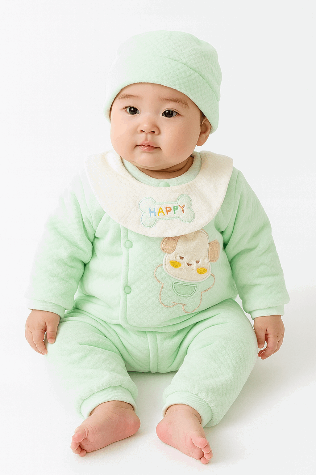 Winter Little Joy Outfit Light Green KDC 023 - Kiddiesco