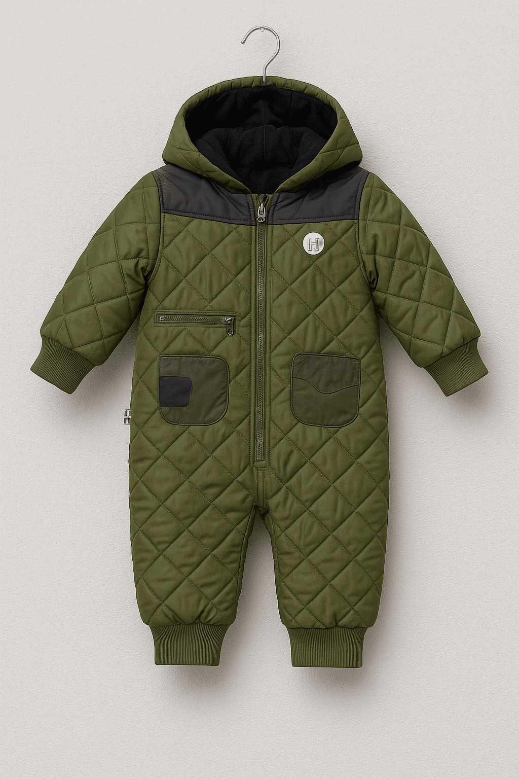 Winter Qulited Jacket Romper Baby Outfit KDC 199 - Kiddiesco