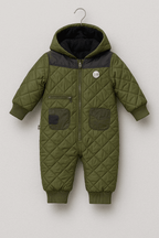 Winter Qulited Jacket Romper Baby Outfit KDC 199 - Kiddiesco