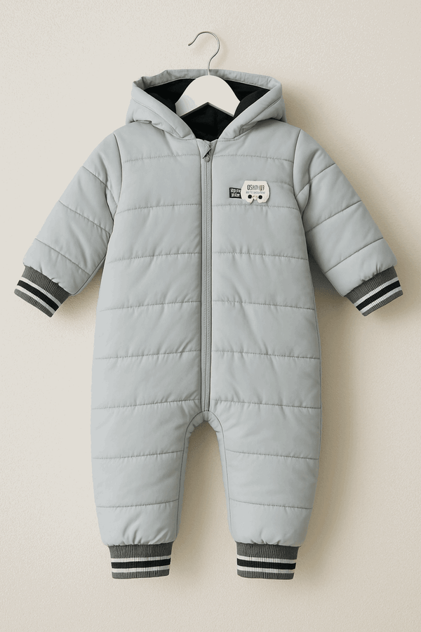 Winter Qulited Jacket Romper Baby Outfit KDC 199 - Kiddiesco