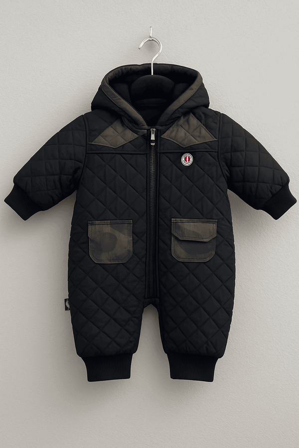 Winter Qulited Jacket Romper Baby Outfit KDC 200 - Kiddiesco