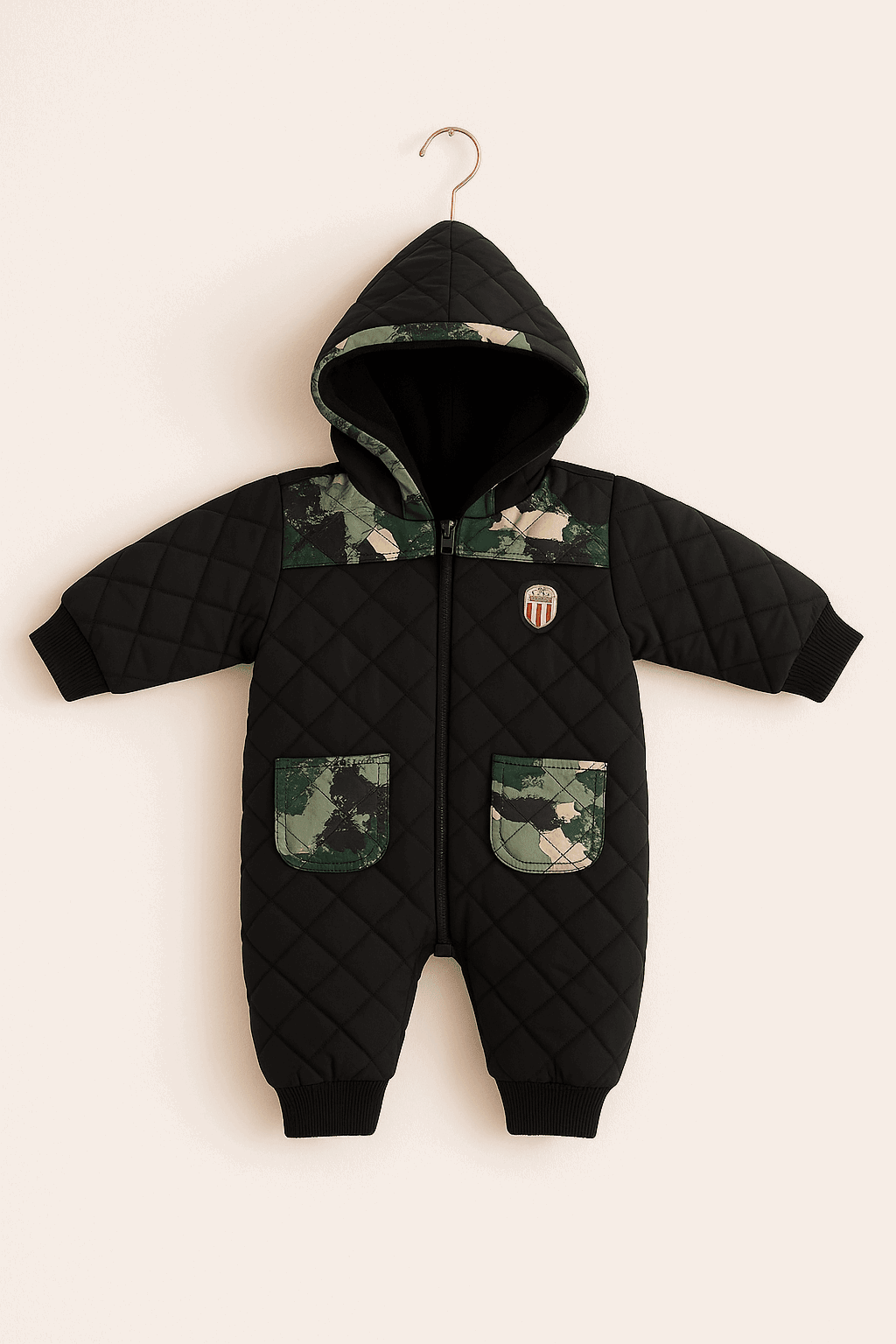 Winter Qulited Jacket Romper Baby Outfit KDC 200 - Kiddiesco