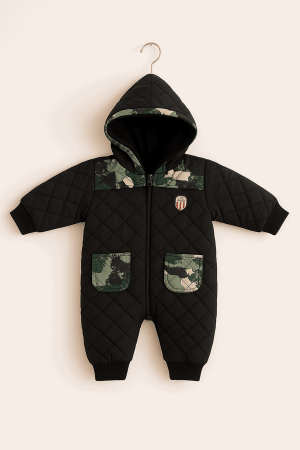 Winter Qulited Jacket Romper Baby Outfit KDC 200 - Kiddiesco