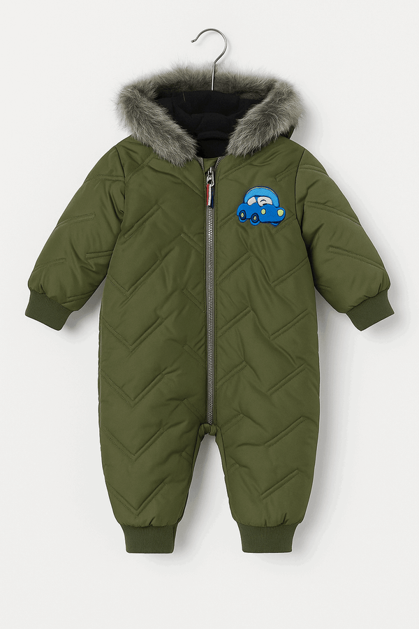 Winter Qulited Jacket Romper Baby Outfit KDC 202 - Kiddiesco