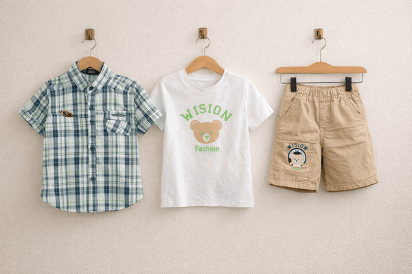 Wision Bear Kids Summer Outfit 3PCS Set - Kiddiesco